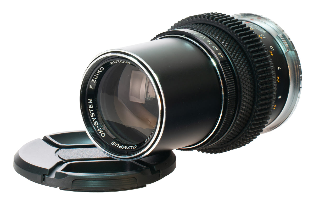 Olympus OM F. Zuiko Auto-T 200mm F5 Cine Mod w/ Anamorphic Bokeh & Flare | Canon