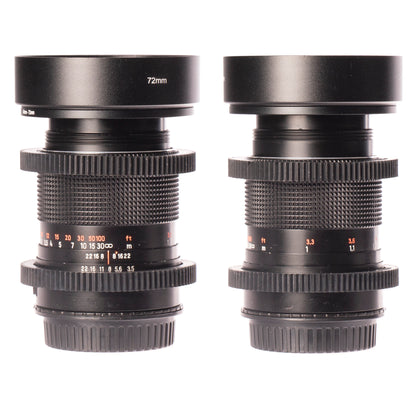 Carl Zeiss 28/35/50/80/135mm Cine Mod Lenses Set For Canon EF Mount w/ Case! - TerPhoto Store