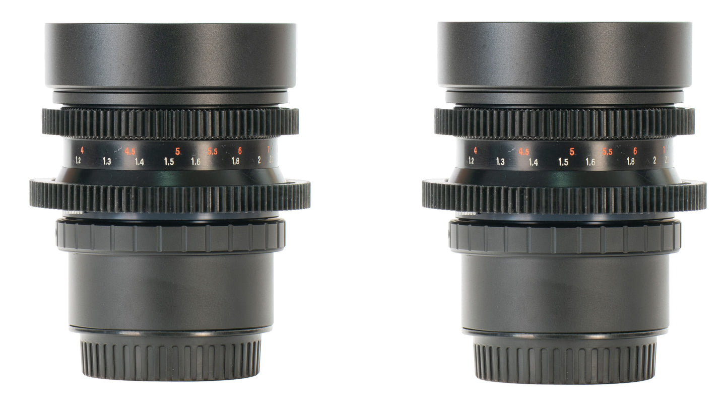 Carl Zeiss 28/35/50/80/135mm Cine Mod Lenses Set For Canon EF Mount w/ Case!
