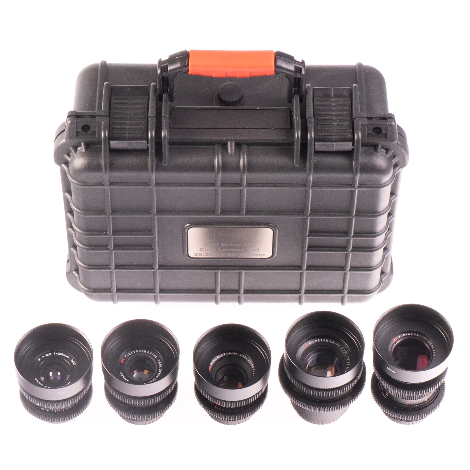 Carl Zeiss 28/35/50/80/135mm Cine Mod Lenses Set For Canon EF Mount w/ Case! - TerPhoto Store