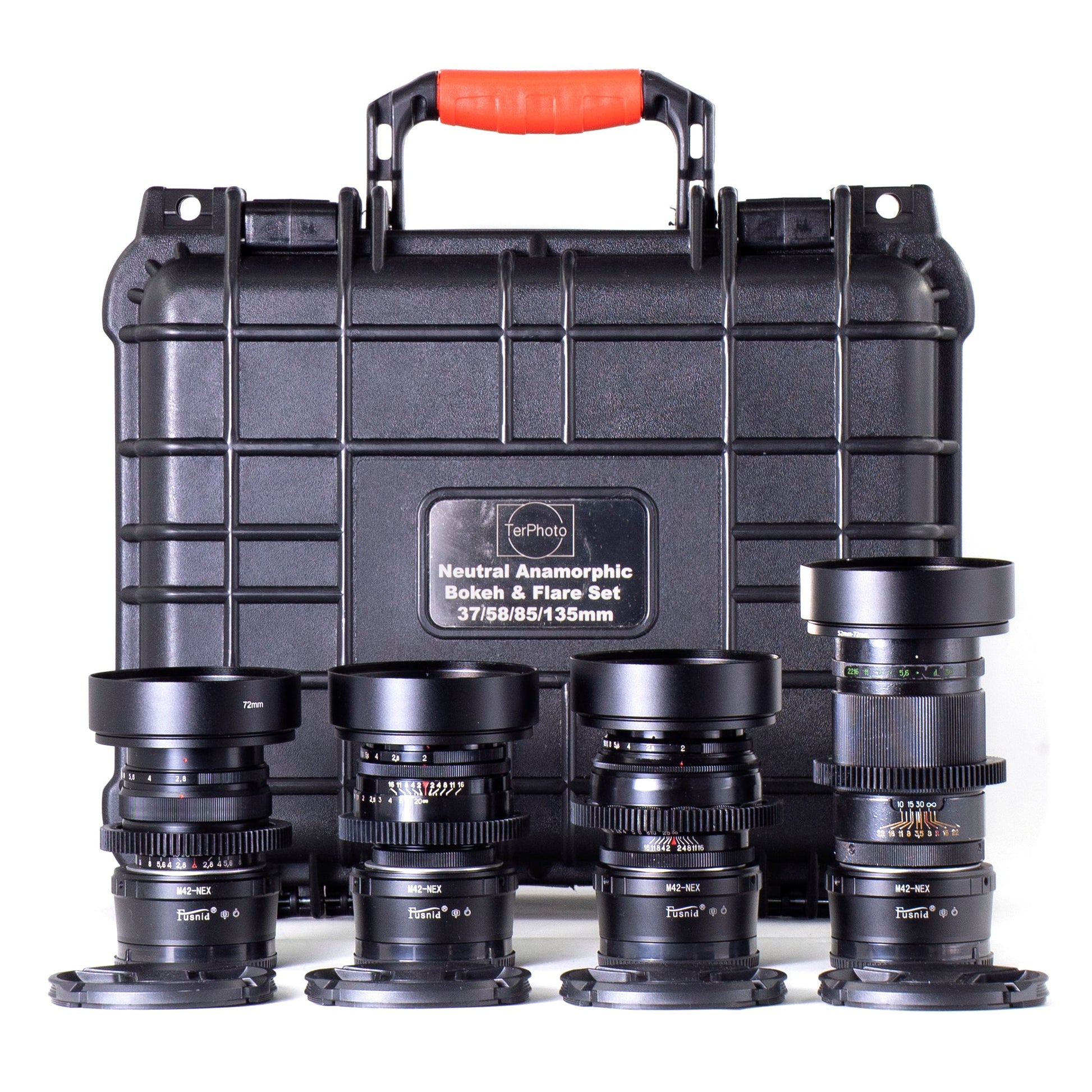 4x Cine Mod Sony E - Mount Set w/ Anamorphic Bokeh & Flare! Helios, Mir, Jupiter! - TerPhoto Store