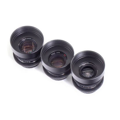 Carl Zeiss 35/50/85mm Cine Mod Prime Lenses Set For Canon EF Mount w/ Case!