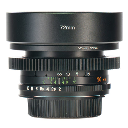 Helios-81N MC 50mm F2 Cine Mod Prime Portrait Lens w/ Anamorphic Bokeh | Nikon F