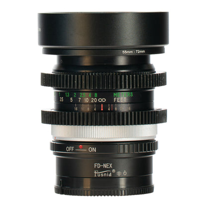 Vivitar MC Wide Angle 28mm F2 Cine Mod Lens w/ Anamorphic Bokeh | Sony E-mount!