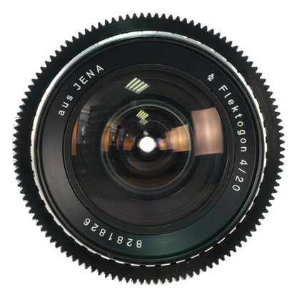 Carl Zeiss ausJENA Flektogon 20mm F4 Zebra Cine Mod Prime Wide Lens | Arri PL!