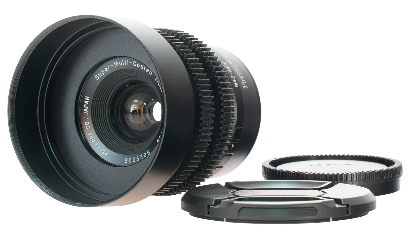 Asahi Super-Multi-Coated Takumar 35mm F3.5 Cine Mod Wide Prime | Sony E-mount!