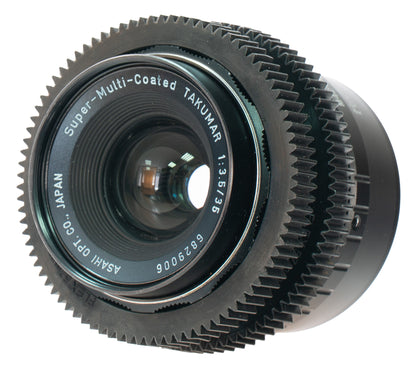 Asahi Super-Multi-Coated Takumar 35mm F3.5 Cine Mod Wide Prime | Sony E-mount!