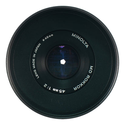 Minolta MD Rokkor 45mm F2 Cine Mod Lens w/ Anamorphic Bokeh For Sony E-mount!