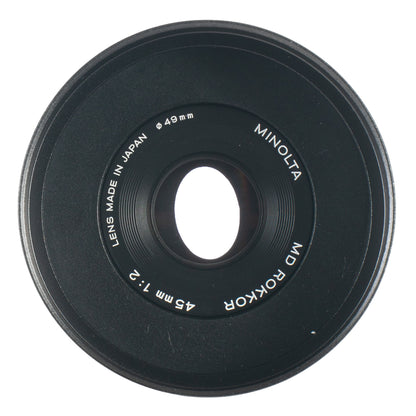 Minolta MD Rokkor 45mm F2 Cine Mod Lens w/ Anamorphic Bokeh For Sony E-mount!