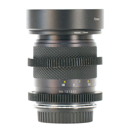 Yashica DSB 135mm F2.8 Cine Mod Prime Tele Lens w/ Anamorphic Bokeh | Canon EF!