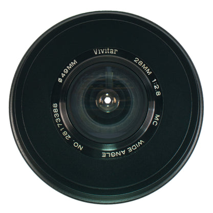 Vivitar MC Wide-Angle 28mm F2.8 Cine Mod Serviced Vintage Prime | Fujifilm X/FX
