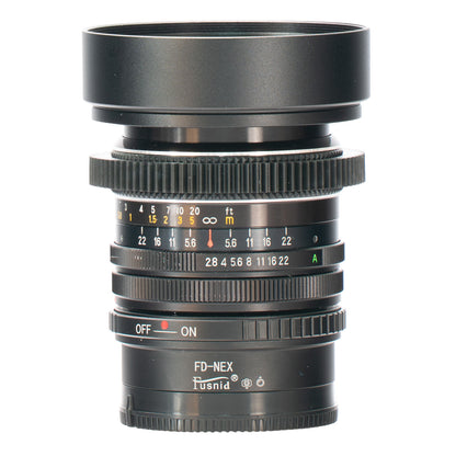 Optomax Auto 28mm F2.8 Cine Mod Prime Wide Angle Vintage Lens | Sony E-mount!