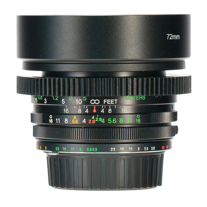 Vivitar Auto Wide-Angle 28mm F2.8 Cine Mod Prime Vintage Lens | Nikon F (Ai)!