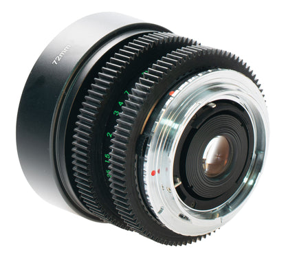 Mirage MC Macro 28mm F2.8 Cine Mod Wide Prime w/ Anamorphic Bokeh | Canon EF
