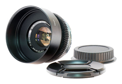 Olympus OM F. Zuiko Auto-S 50mm F1.8 Cine Mod w/ Anamorphic Bokeh | Canon EF!
