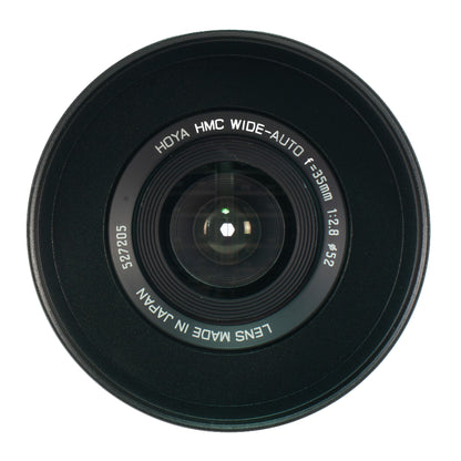Hoya HMC Wide-Auto 35mm F2.8 Cine Mod w/ Anamorphic Bokeh & Flare | Canon EF!