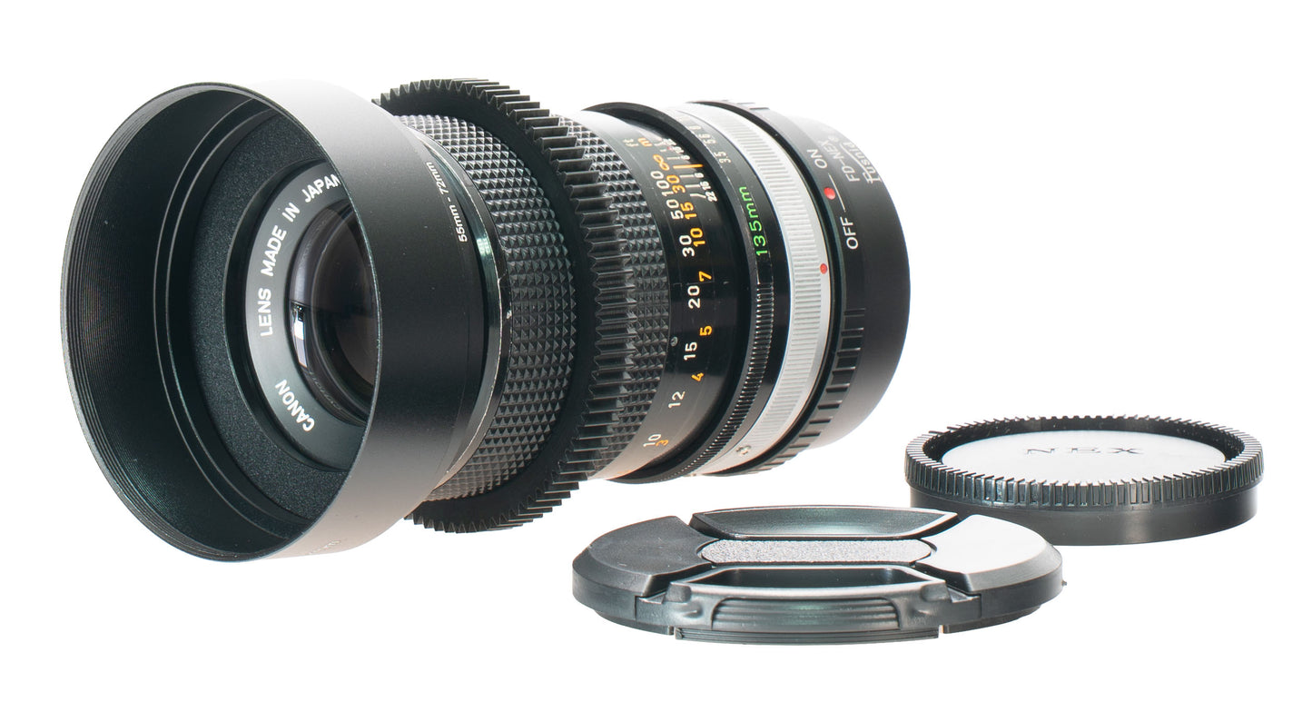 Canon FD 135mm F3.5 S. C. Cine Mod Prime Telephoto Lens | Sony E-mount!