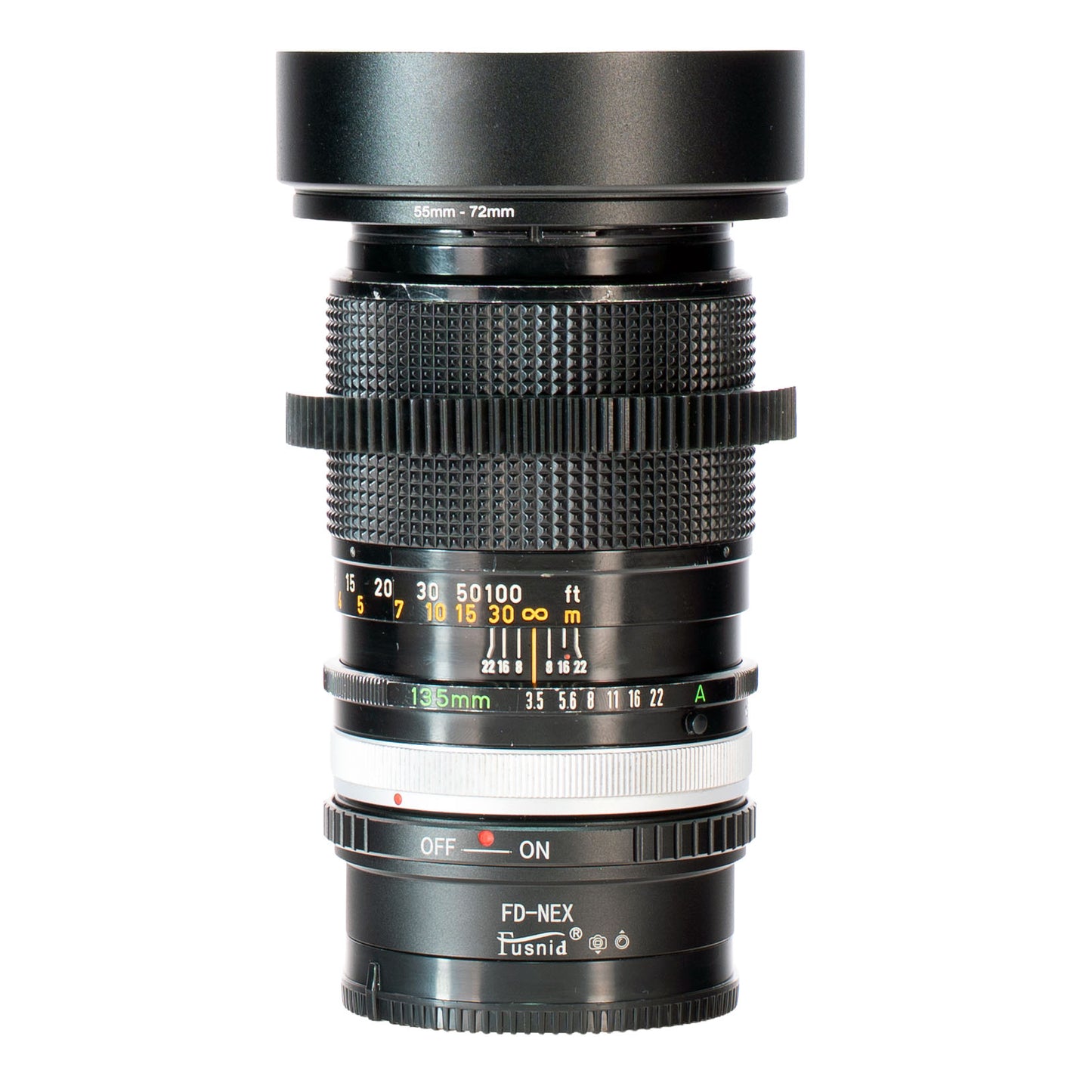 Canon FD 135mm F3.5 S. C. Cine Mod Prime Telephoto Lens | Sony E-mount!