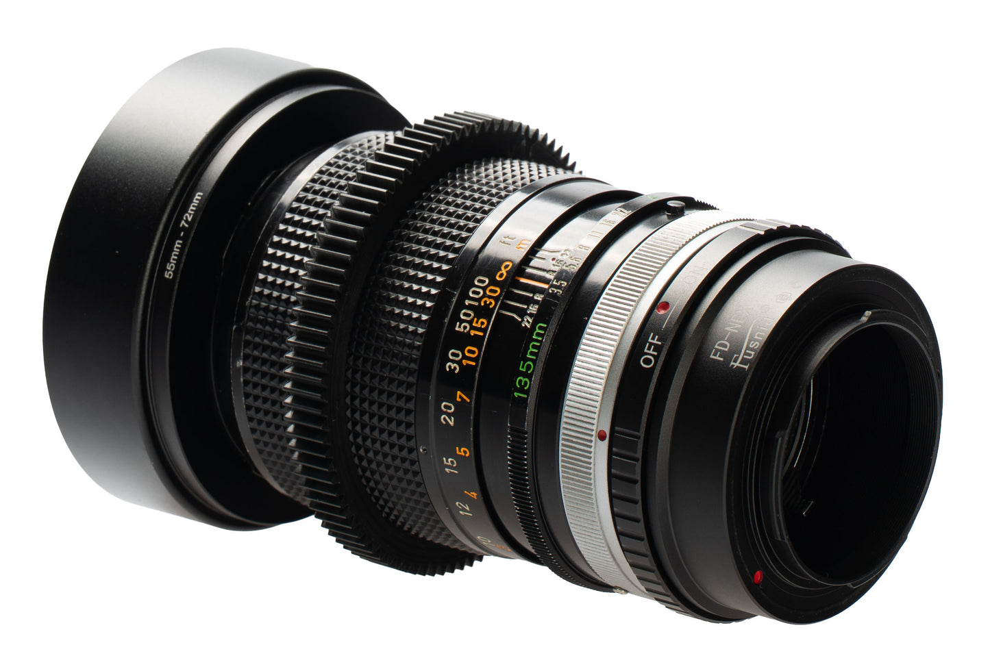 Canon FD 135mm F3.5 S. C. Cine Mod Prime Telephoto Lens | Sony E-mount!