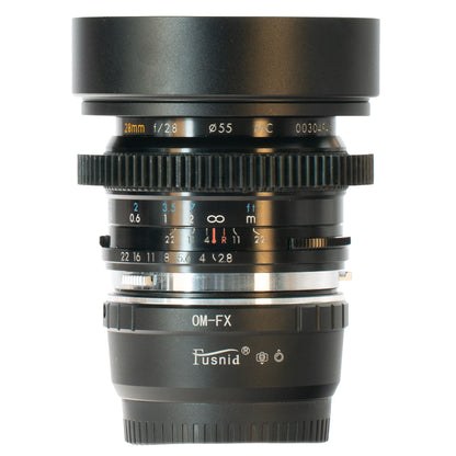 Kiron Kino Precision MC 28mm F2.8 Cine Mod w/ Anamorphic Bokeh | Fujifilm X (FX)