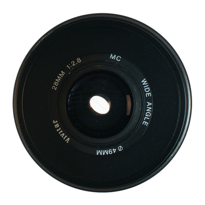 Vivitar Wide Angle MC 28mm F2.8 Cine Mod w/ Anamorphic Bokeh & Flares | Canon EF