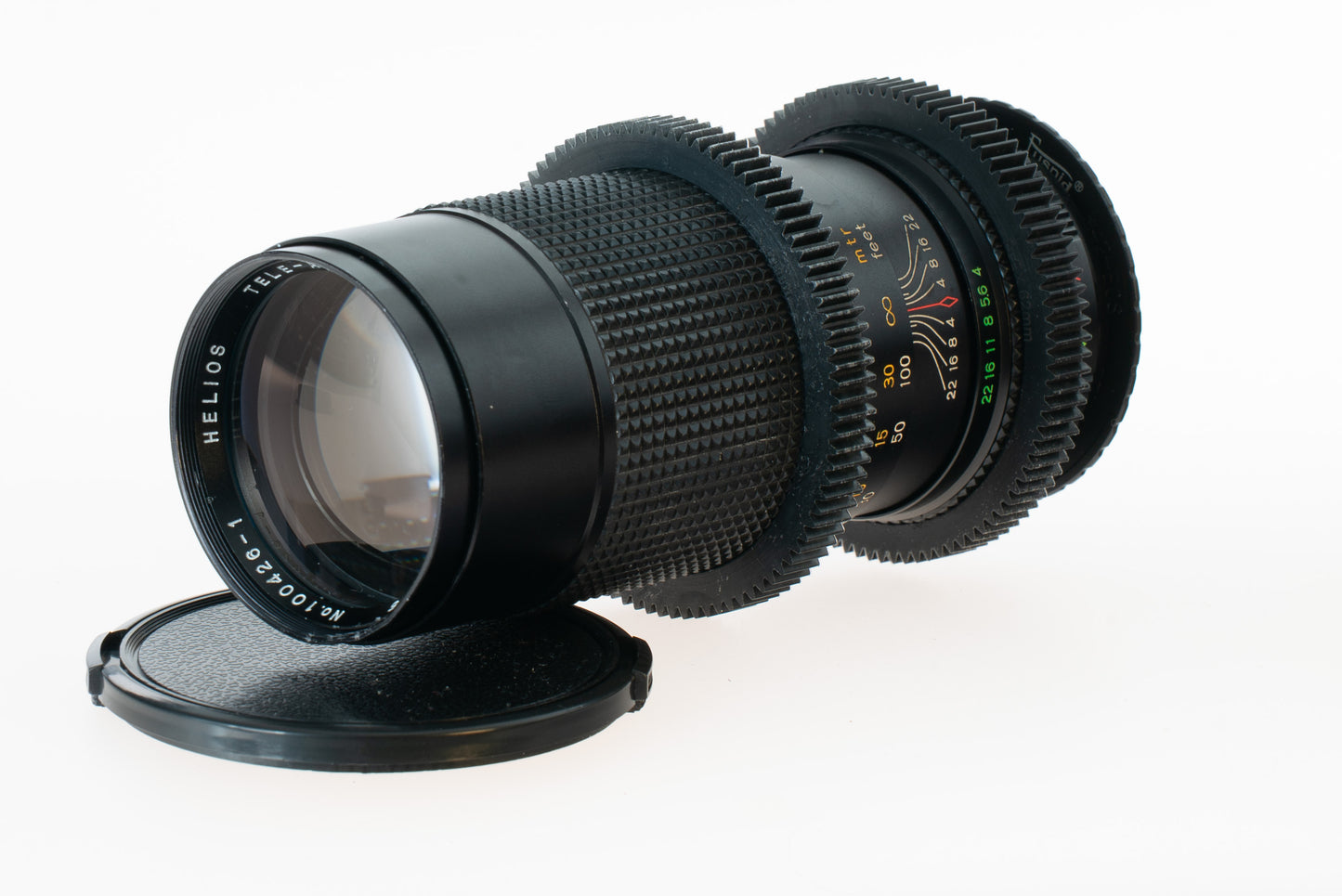 Helios Tele-Auto 200mm F4 Cine Mod w/ Blue Anamorphic Bokeh & Flares | Canon EF!