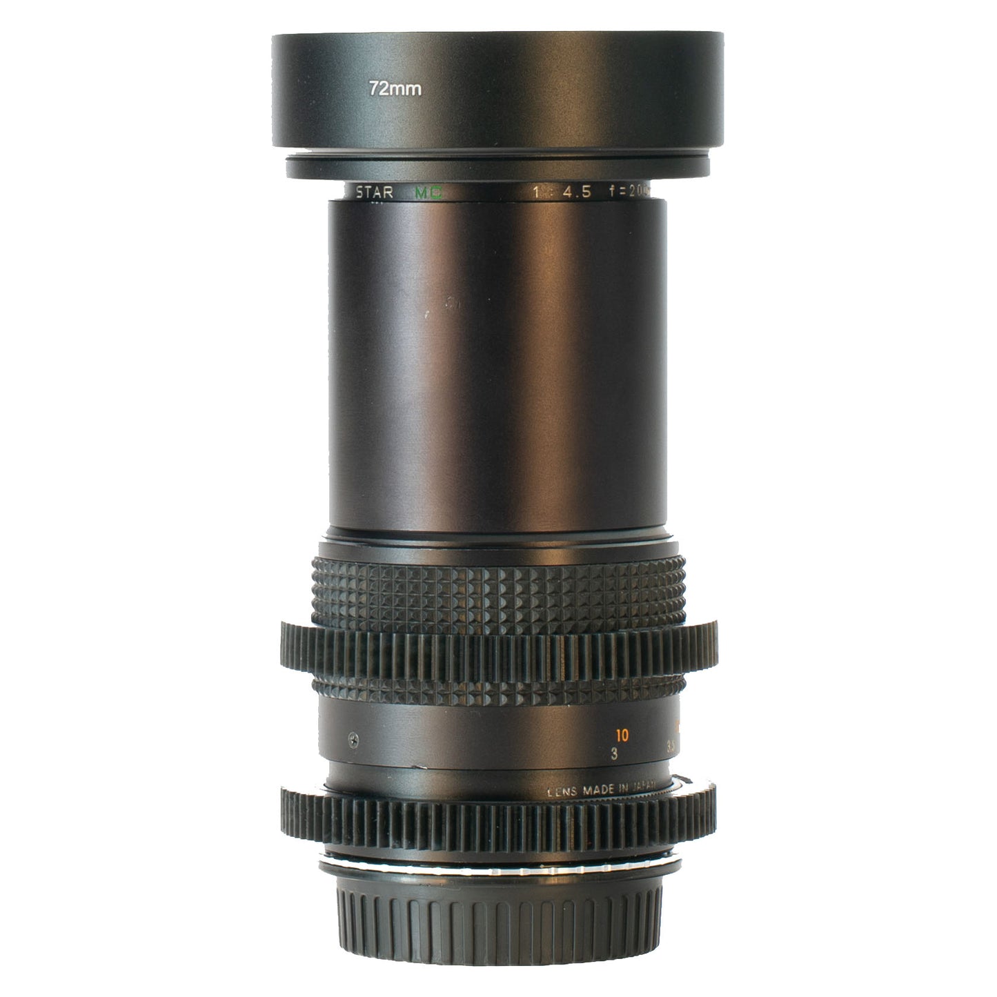 Tou/Five Star MC 200mm F4.5 Cine Mod w/ Orange Anamorphic Bokeh & Flares | Canon