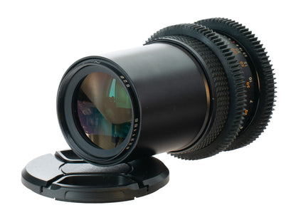 Tou/Five Star MC 200mm F4.5 Cine Mod w/ Orange Anamorphic Bokeh & Flares | Canon
