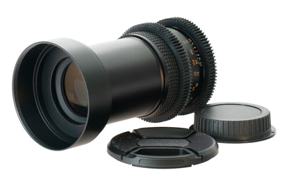 Tou/Five Star MC 200mm F4.5 Cine Mod w/ Orange Anamorphic Bokeh & Flares | Canon