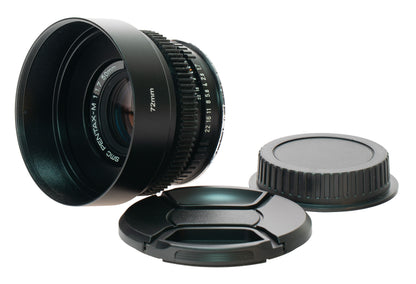 Asahi SMC Pentax-M 50mm F1.7 Cine Mod Prime w/ Anamorphic Bokeh | Canon EF!