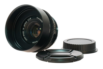 Ricoh Rikenon 50mm F2 Cine Mod Prime w/ Blue Anamorphic Bokeh & Flare | Canon EF