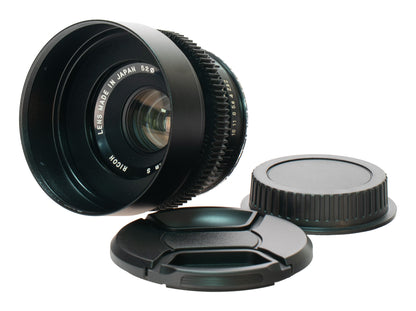 Ricoh XR Rikenon 50mm F2 S Cine Mod Prime Portrait Lens | Canon EF!