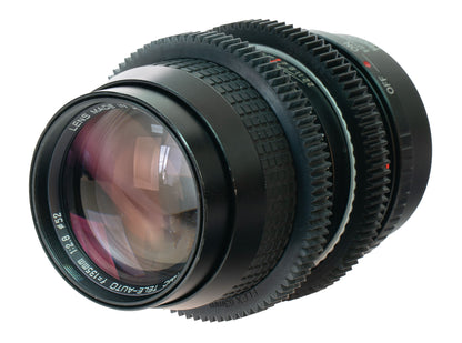 Hoya HMC Tele-Auto 135mm F2.8 Cine Mod w/ Orange Anamorphic Bokeh & Flare | Sony