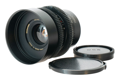 Miranda MC Macro 28mm F2.8 Cine Mod w/ Orange Anamorphic Bokeh & Flare | Sony E!