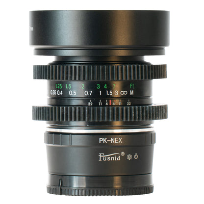 Miranda MC Macro 28mm F2.8 Cine Mod w/ Orange Anamorphic Bokeh & Flare | Sony E!