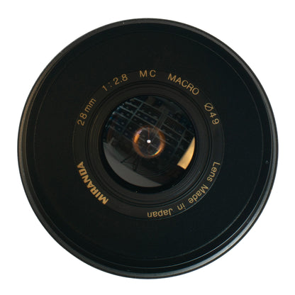 Miranda MC Macro 28mm F2.8 Cine Mod w/ Orange Anamorphic Bokeh & Flare | Sony E!