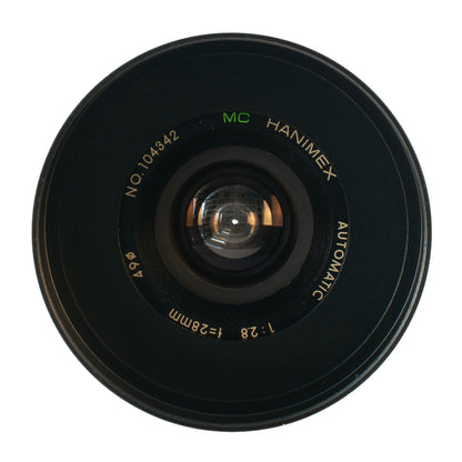 Hanimex MC Automatic 28mm F2.8 Cine Mod Wide Angle Prime Lens | Sony E-mount!