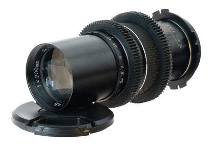 Prinzgalaxy 200 F4.5 Cine Mod Vintage Prime Telephoto Lens | Arri PL Mount!