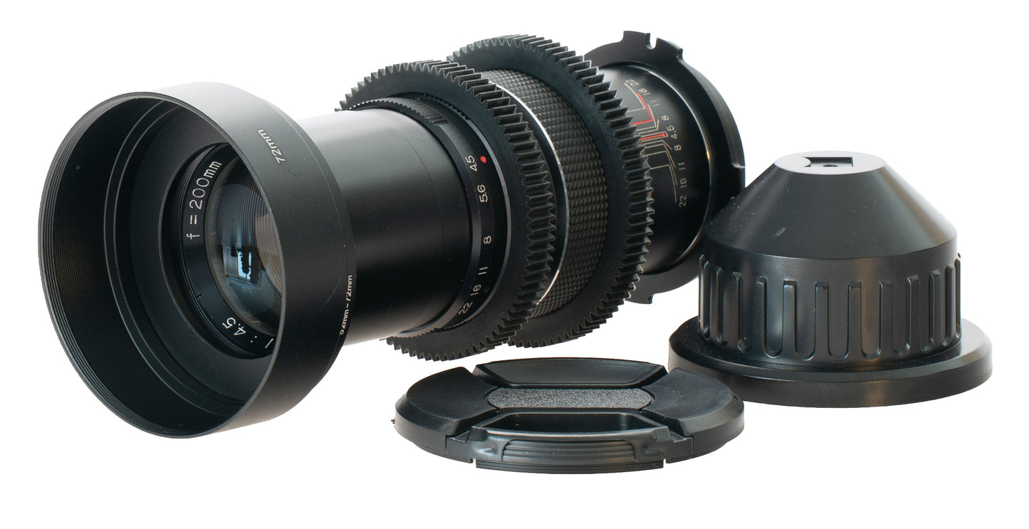 Prinzgalaxy 200 F4.5 Cine Mod Vintage Prime Telephoto Lens | Arri PL Mount!