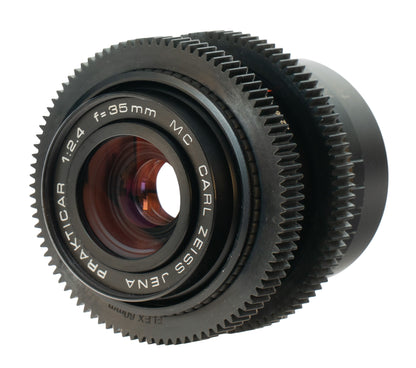 Carl Zeiss Jena MC Prakticar 35mm F2.4 Cine Mod Wide Angle Prime | Sony E-mount!