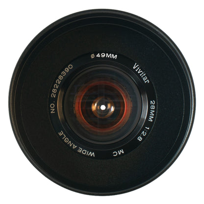 Vivitar Wide-Angle MC 28mm F2.8 w/ Orange Anamorphic Bokeh & Flare | Sony E!