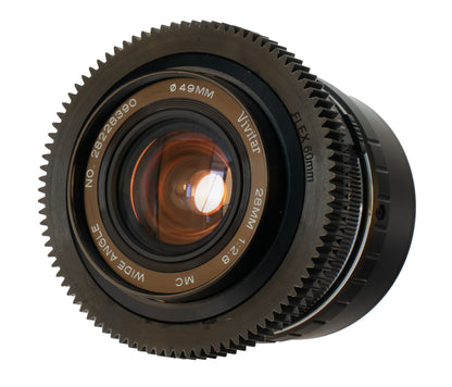 Vivitar Wide-Angle MC 28mm F2.8 w/ Orange Anamorphic Bokeh & Flare | Sony E!
