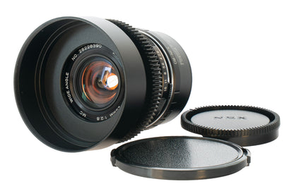 Vivitar Wide-Angle MC 28mm F2.8 w/ Orange Anamorphic Bokeh & Flare | Sony E!