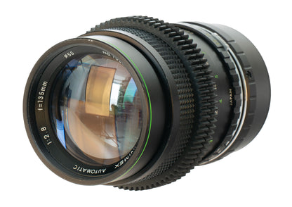 Hanimex MC Automatic 135mm F2.8 w/ Red Anamorphic Bokeh & Flare | Sony E-mount!