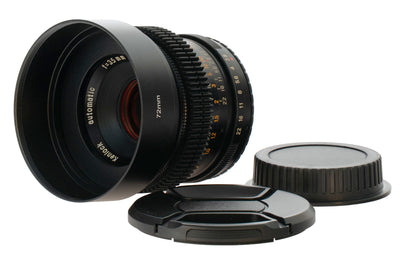 Kenlock Automatic 35mm F2.8 Cine Mod w/ Orange Anamorphic Bokeh & Flare | Canon!