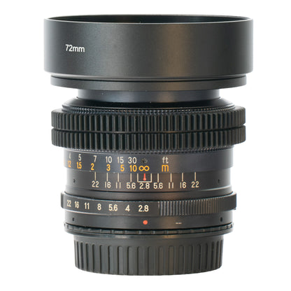 Kenlock Automatic 35mm F2.8 Cine Mod w/ Orange Anamorphic Bokeh & Flare | Canon!