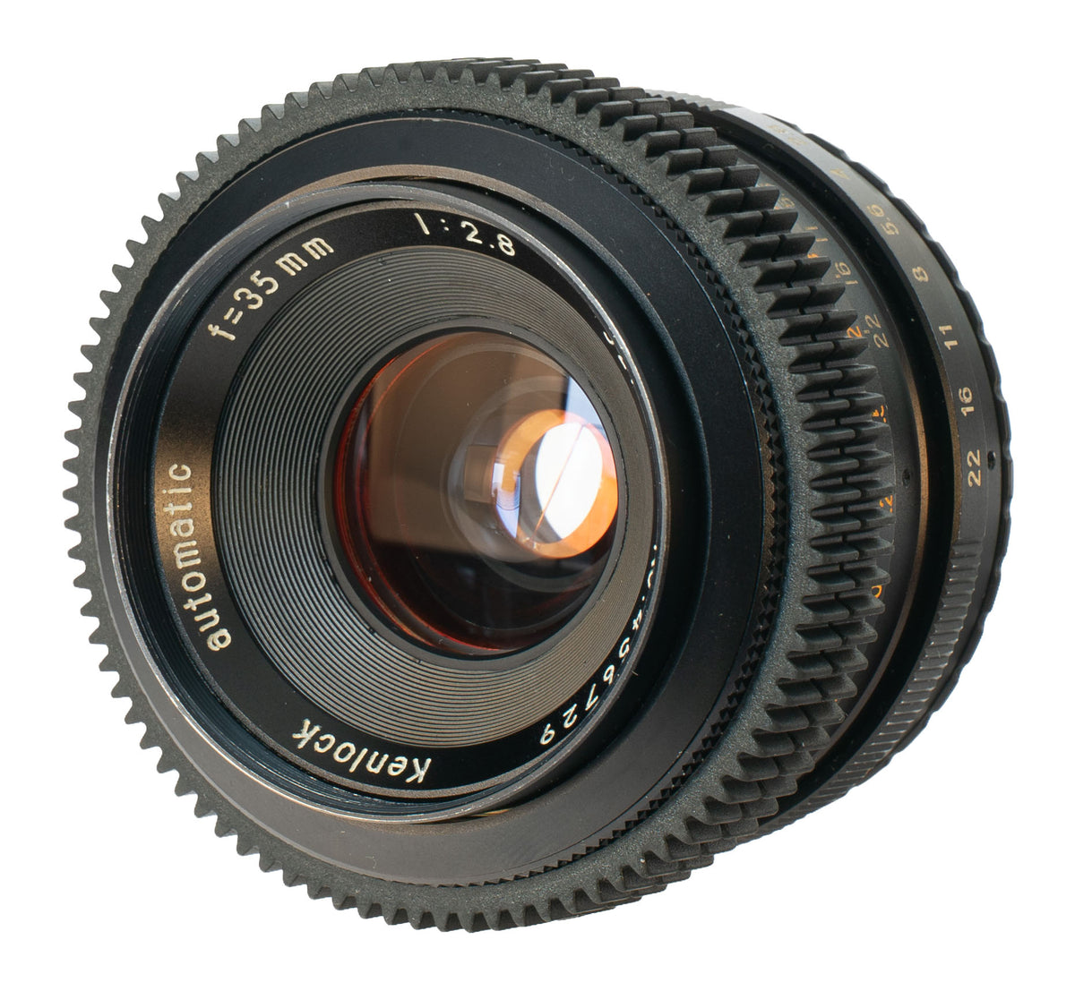 Kenlock Automatic 35mm F2.8 Cine Mod w/ Orange Anamorphic Bokeh & Flare | Canon!
