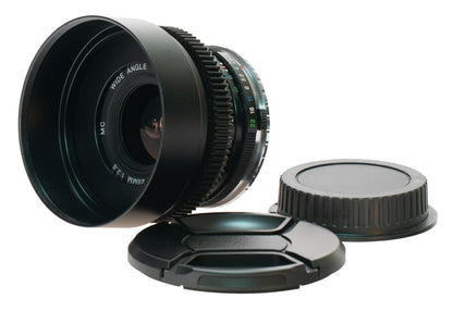 Vivitar MC Wide-Angle 28mm F2.8 Cine Mod Prime w/ Anamorphic Bokeh | Canon EF!