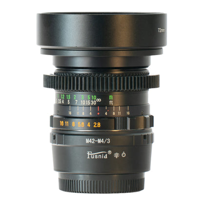 Mamiya/Sekor Auto SX 28mm F2.8 Cine Mod Prime w/ Anamorphic Bokeh & Flare | M4/3