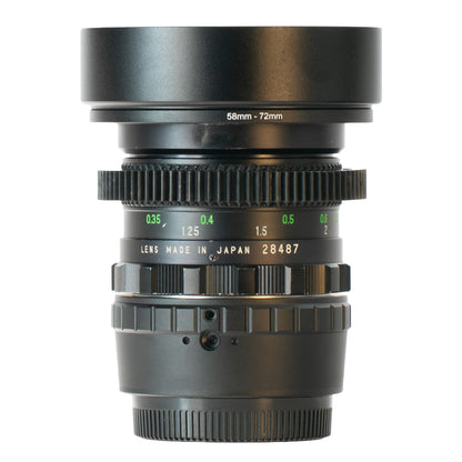Mamiya/Sekor Auto SX 28mm F2.8 Cine Mod Prime w/ Anamorphic Bokeh & Flare | M4/3